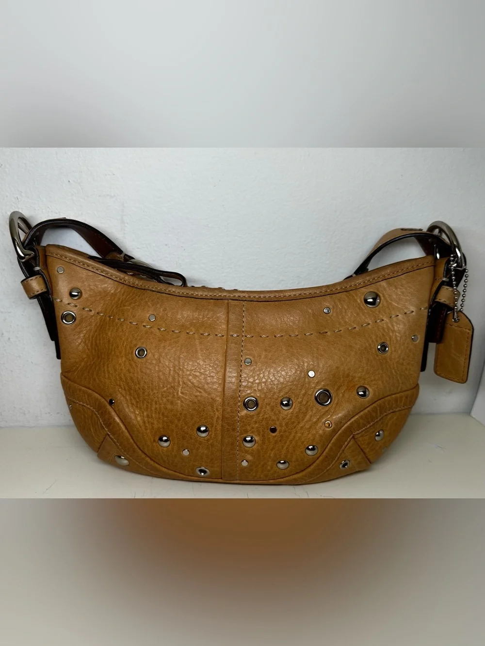 Coach Vintage Soho Studded Demi Hobo Bag